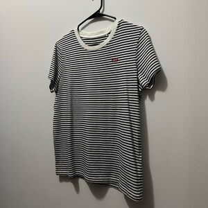 LEVIS T-SHIRT - Size: M - Black & White Stripes